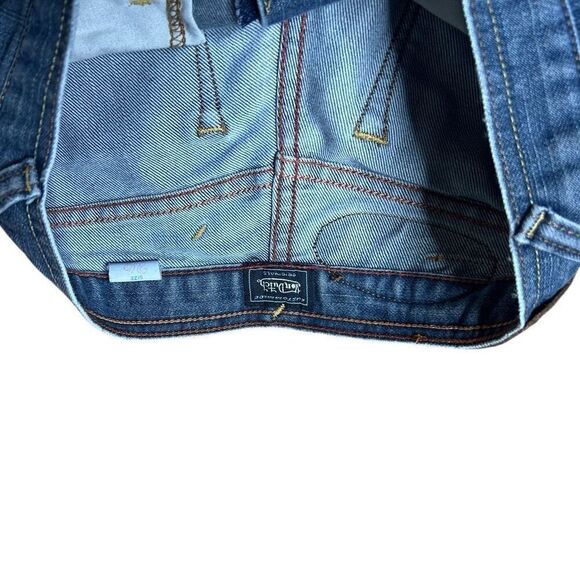 American Vintage 90s Y2K Von Dutch Patch Jeans Size 26 Made In USA - Picture 10 of 12